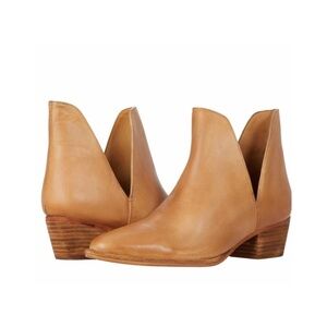 Free People double V leather ankle booties NEW